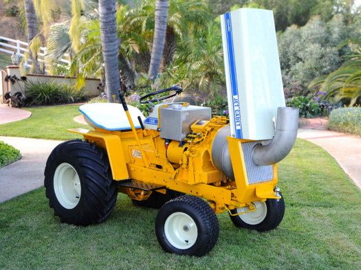 Turbinowy traktor-kosiarka domowej roboty 3