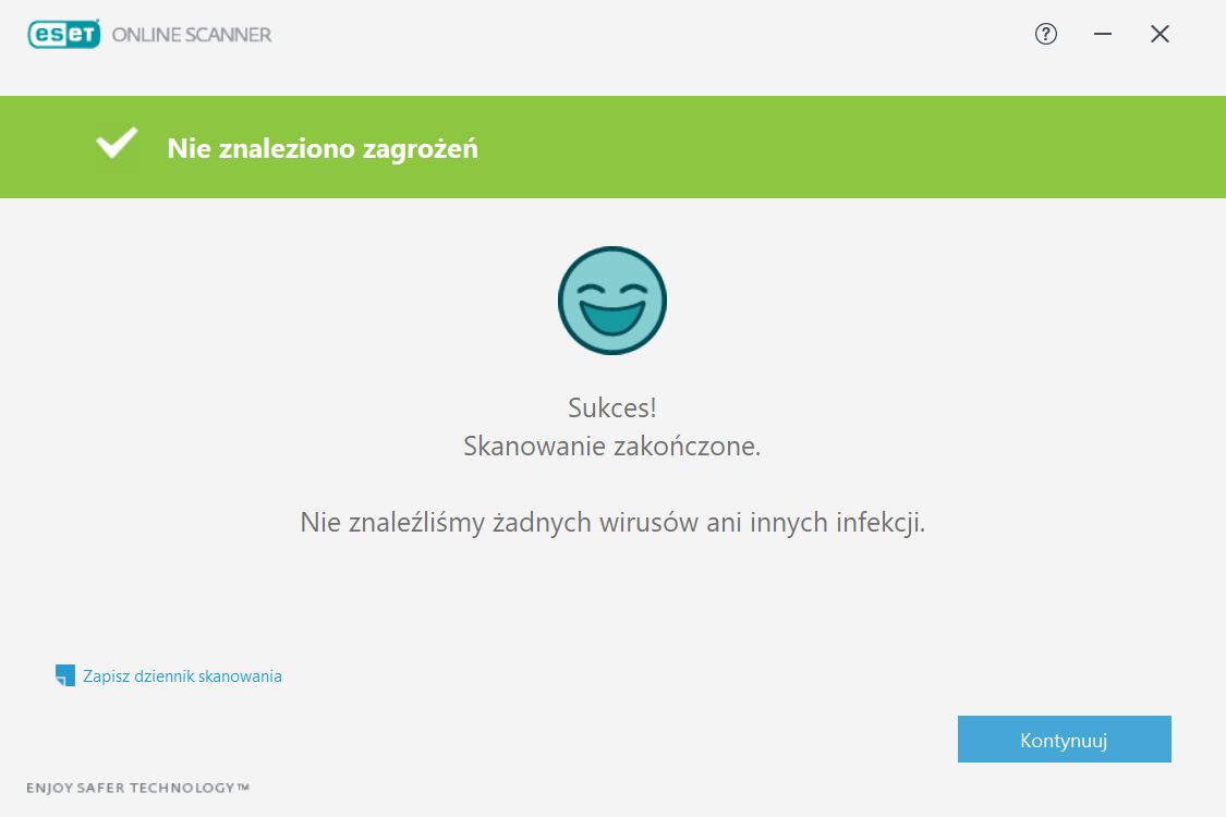 ESET Skanowanie antywirusowe