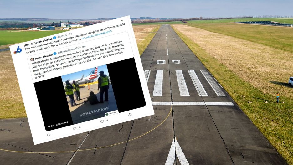 Gwatemalski pasażer na gapę przeżył lot do Miami. Ukrył się w podwoziu maszyny 