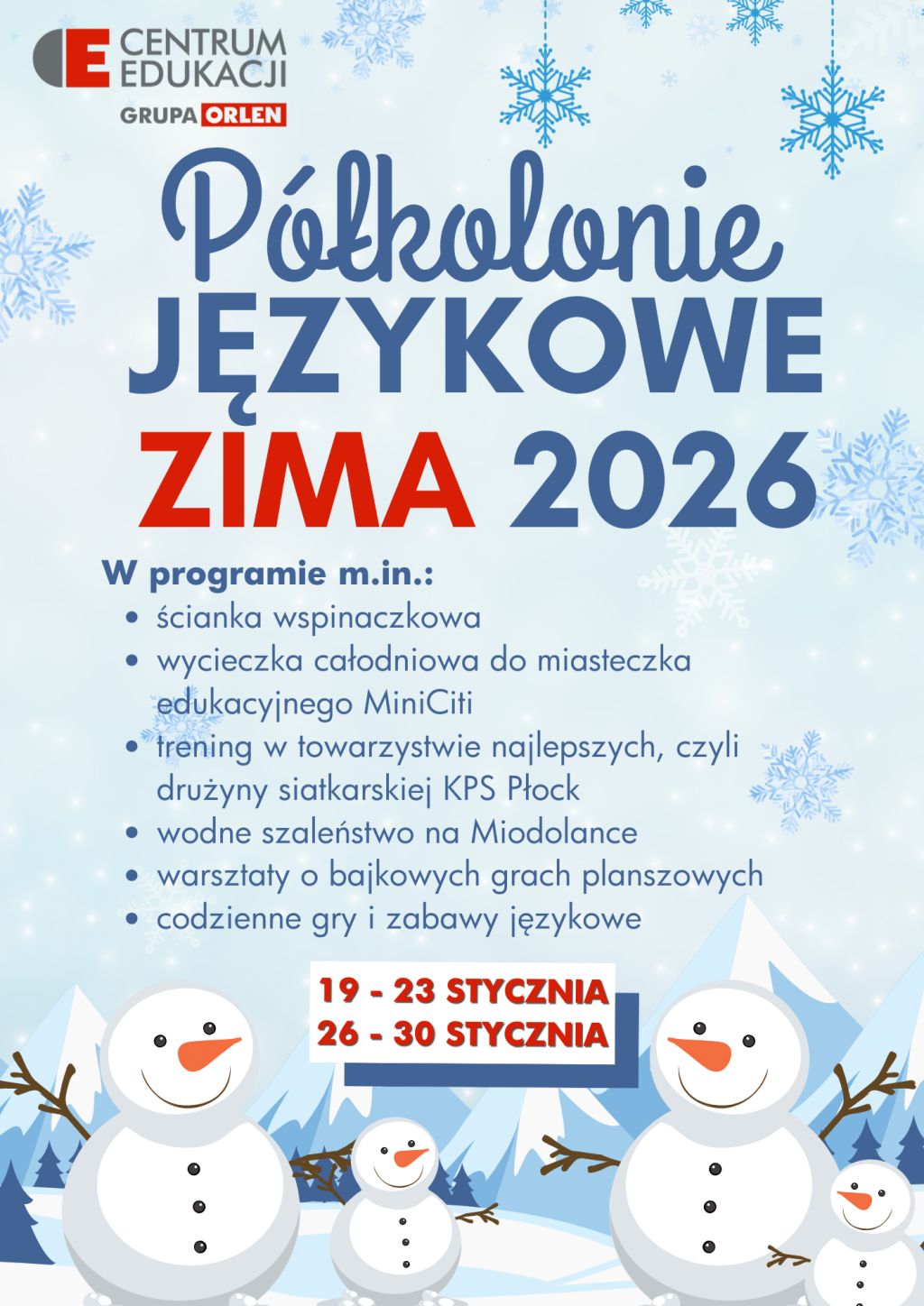 Półkolonie językowe 