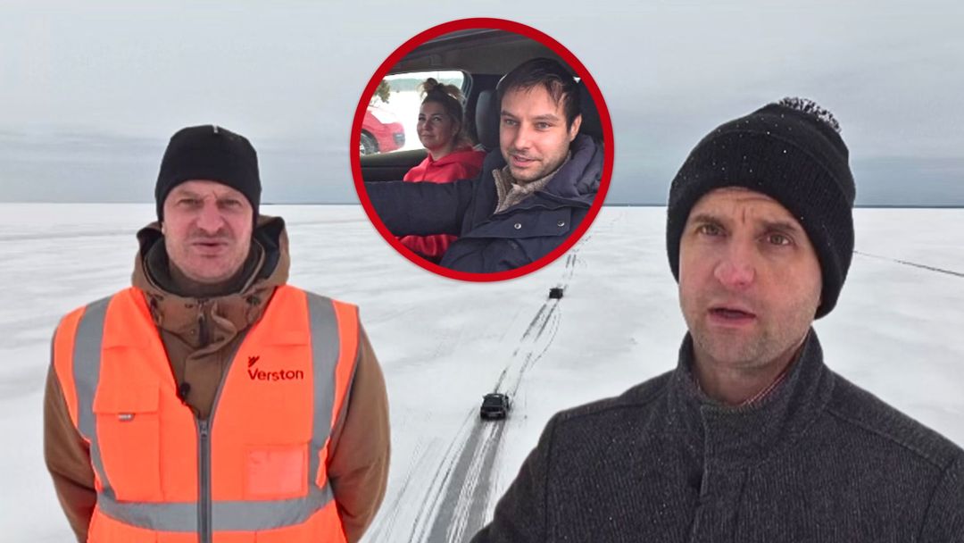 wiadomości,aktualności,WP Wiadomości Lodowa droga na Bałtyku. 