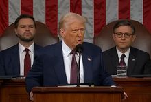 Donald Trump w Kongresie, fot. kadr z youtube / Fox 5 NY