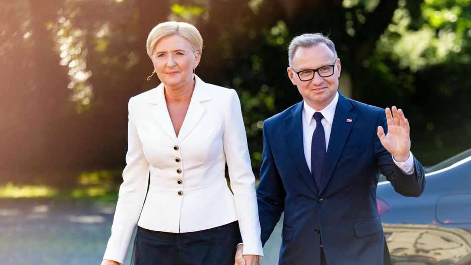 Pierwsza Dama Agata Kornhauser-Duda i prezydent Andrzej Duda