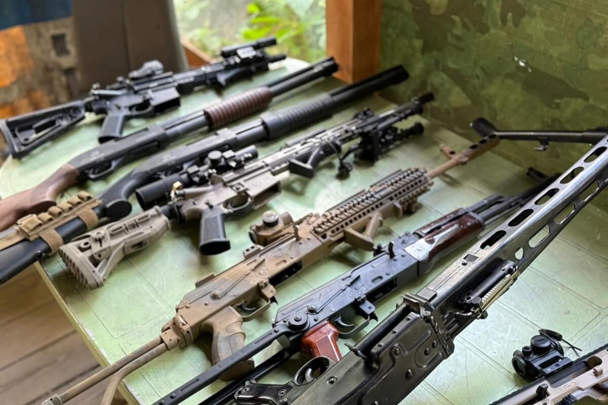 Broń dostępna podczas szkolenia strzeleckiego