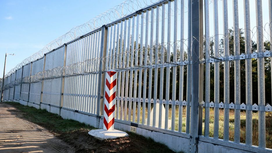 Płot na granicy polsko-białoruskiej