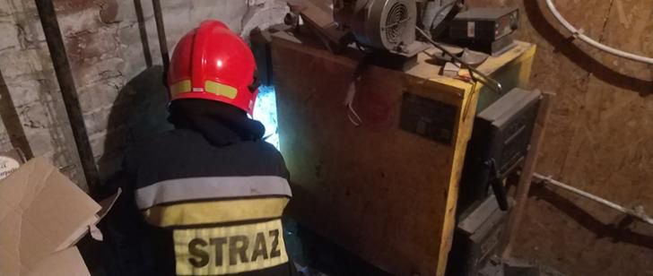 Pożar sadzy w Jastkowie