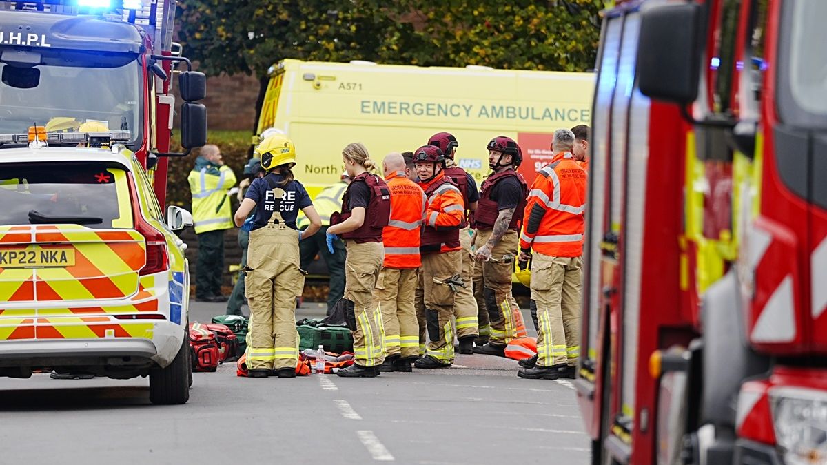 Na miejscu zdarzenia w Manchestrze.