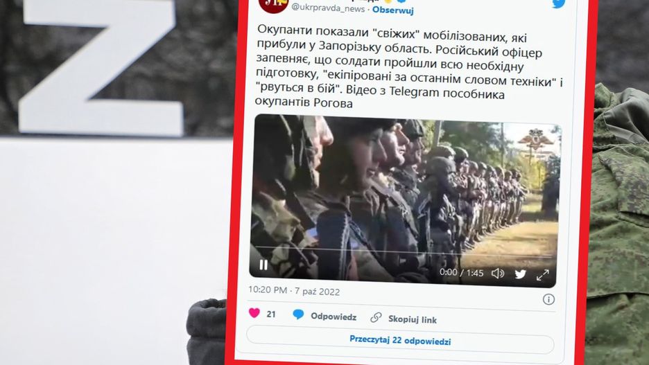 Nowe nagranie ze zmobilizowanymi