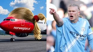 Erling Haaland POZYWA znane linie lotnicze. Poszło o JEGO FRYZURĘ doczepioną do samolotu...