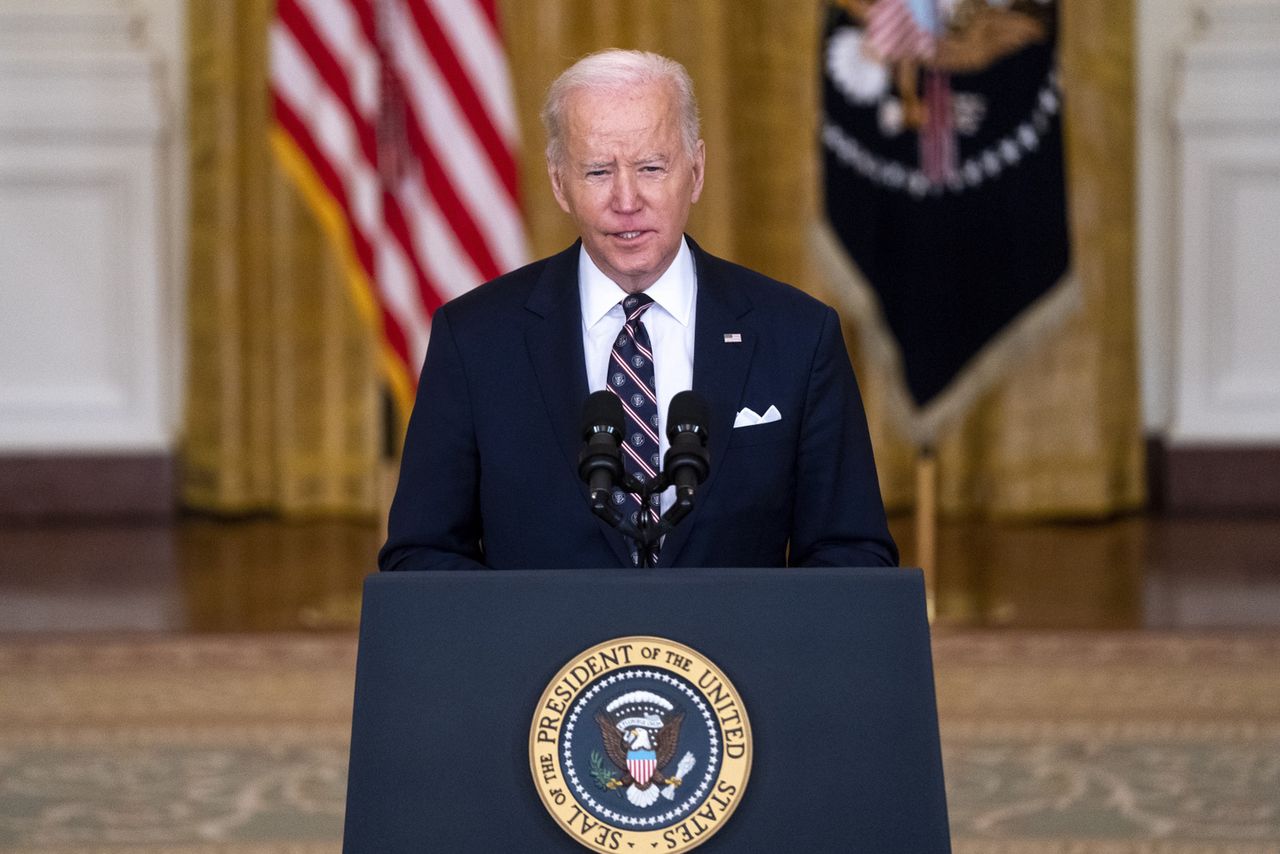Reakcja USA na agresję Rosji. Joe Biden: Ambicje Putina są większe niż Ukraina
