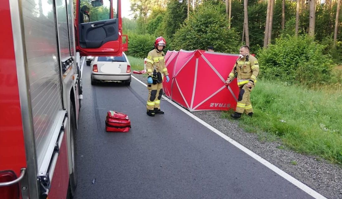 Szczytno. Wypadek na DK58. Nie żyje rowerzystka