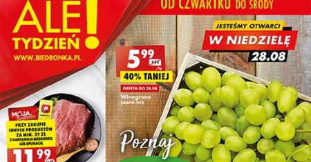 Biedronka najnowsza gazetka od czwartku 25 sierpnia. Promocje w Biedronce 25.08-31.08