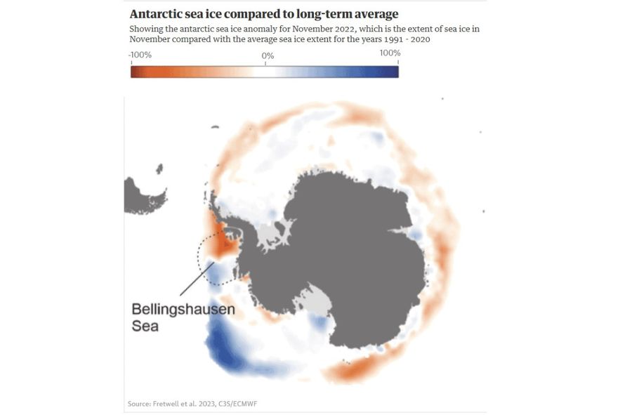 Anomalie lodowe na Antarktydzie