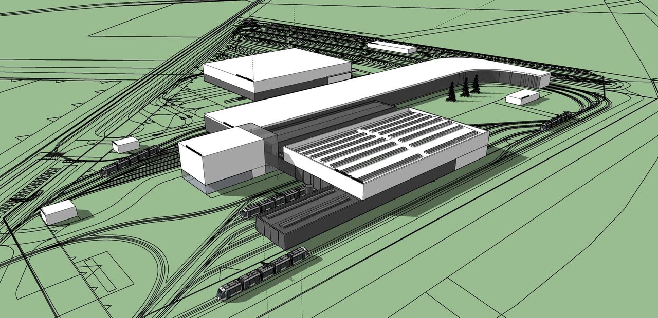 Projekt roboczy nowej zajezdni 