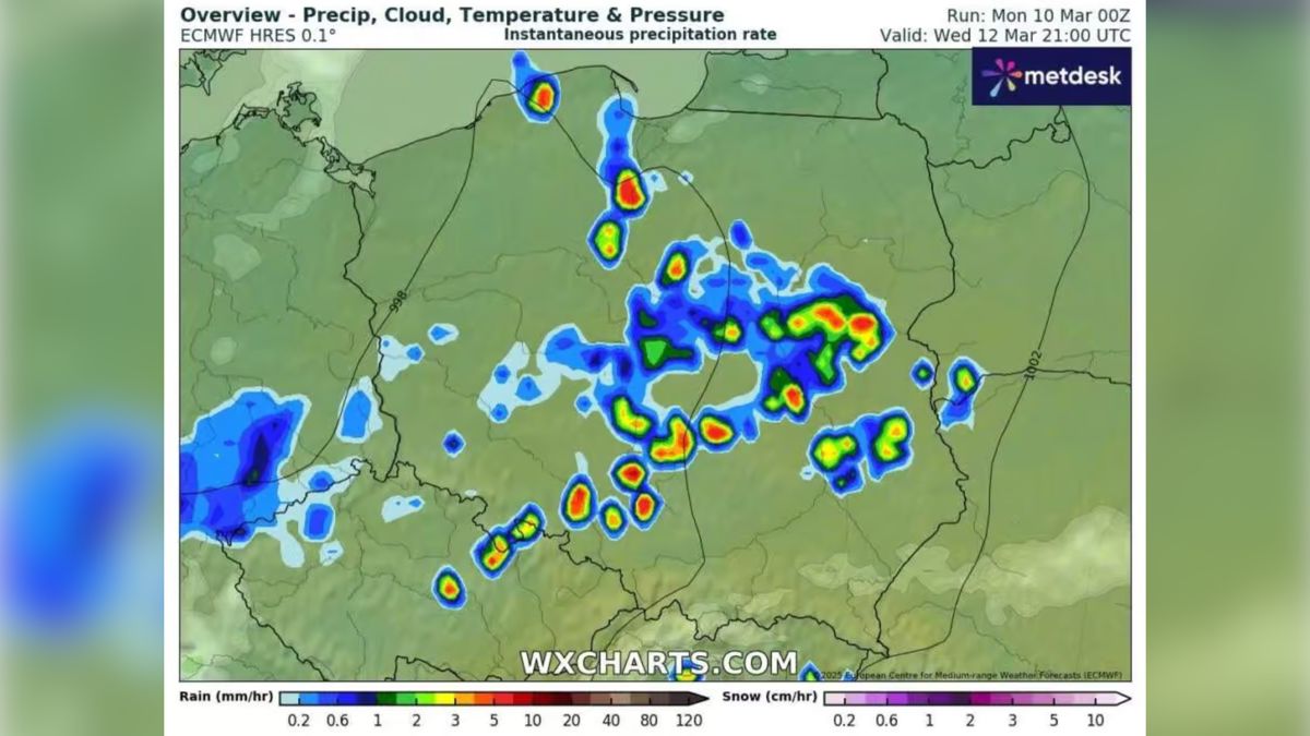 Załamanie pogody. 12 marca możliwe burze.