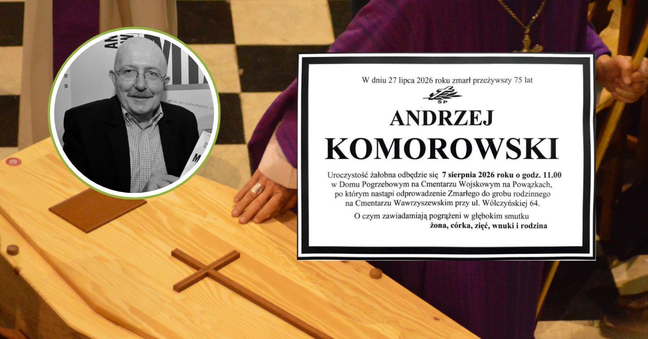 Pogrzeb psychologa Andrzeja Komorowskiego. Był ekspertem telewizyjnym
