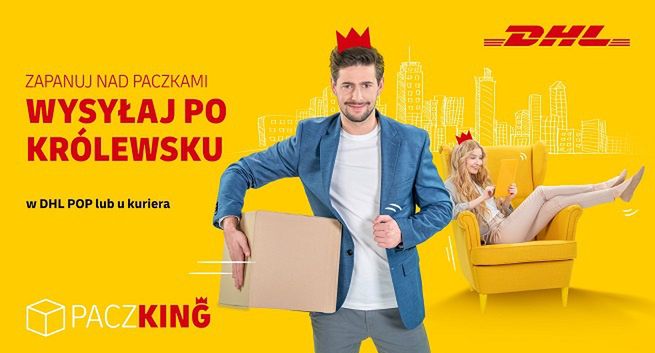 DHL Parcel promuje szybkie nadawanie paczek kampanią „Zapanuj nad paczkami. Wysyłaj po królewsku"