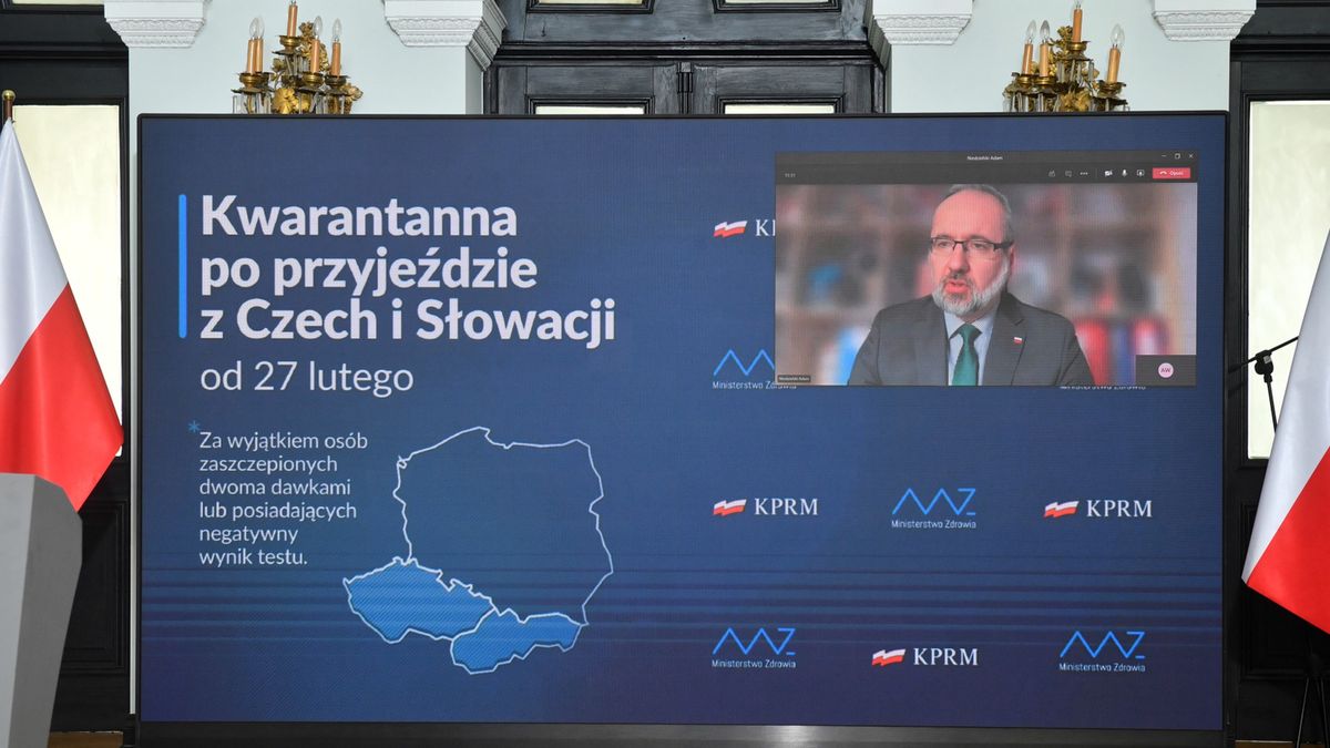 Konferencja ministra zdrowia