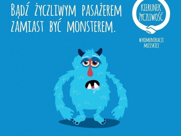 Nowa, społeczna kampania w Warszawie. "Bądź życzliwym pasażerem zamiast być monsterem"