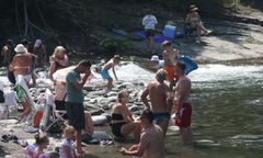 34 stopnie pod Tatrami. Plaże niemal jak nad Bałtykiem