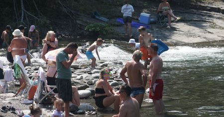 34 stopnie pod Tatrami. Plaże niemal jak nad Bałtykiem