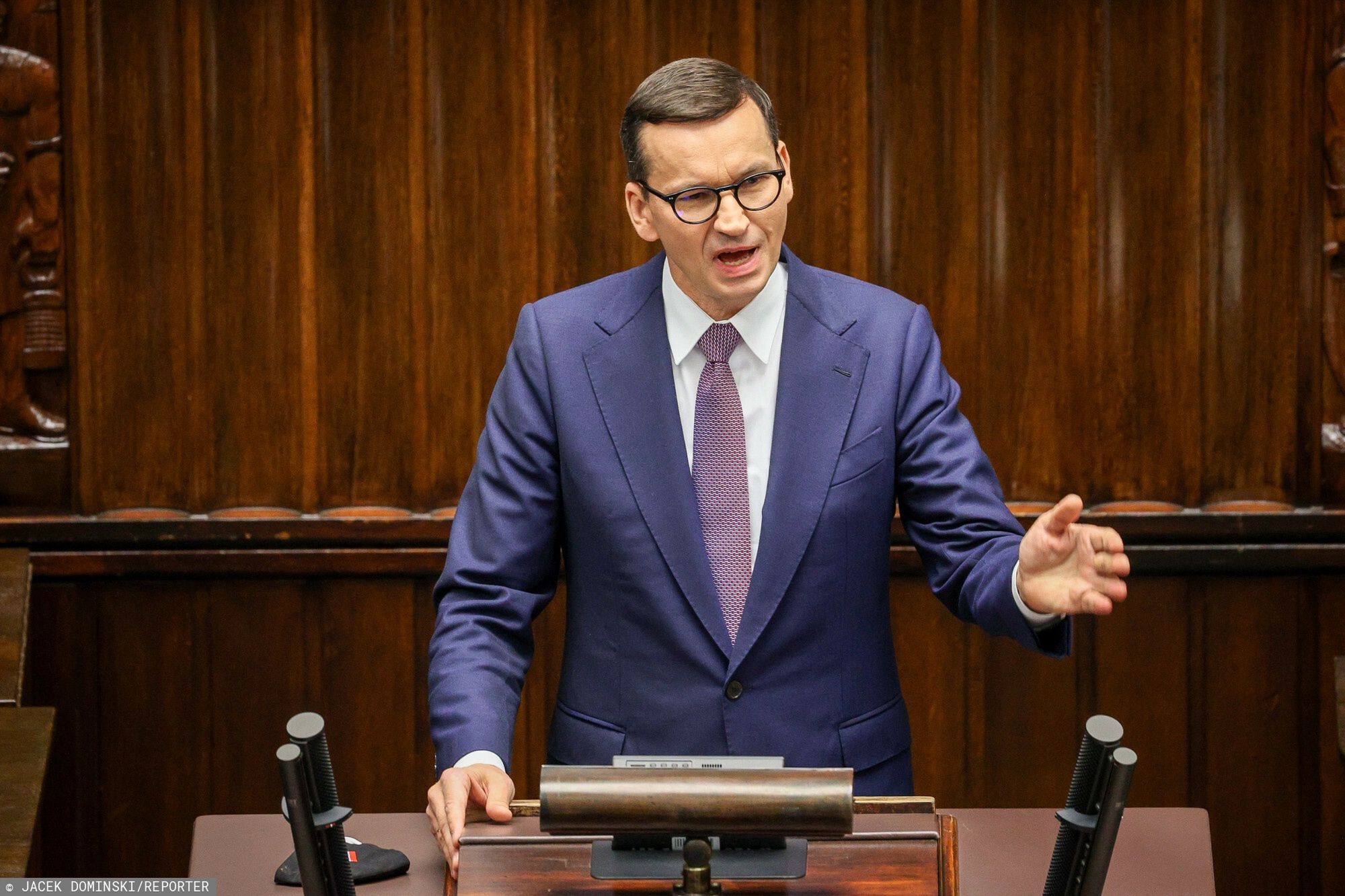 Sejm o stanie wyjatkowym06.09.2021 Warszawa Sejm 36. posiedzenie Sejmu IX kadencji   Fot. Jacek Dominski/REPORTER
n/z: Mateusz MorawieckiJacek Dominski/REPORTER