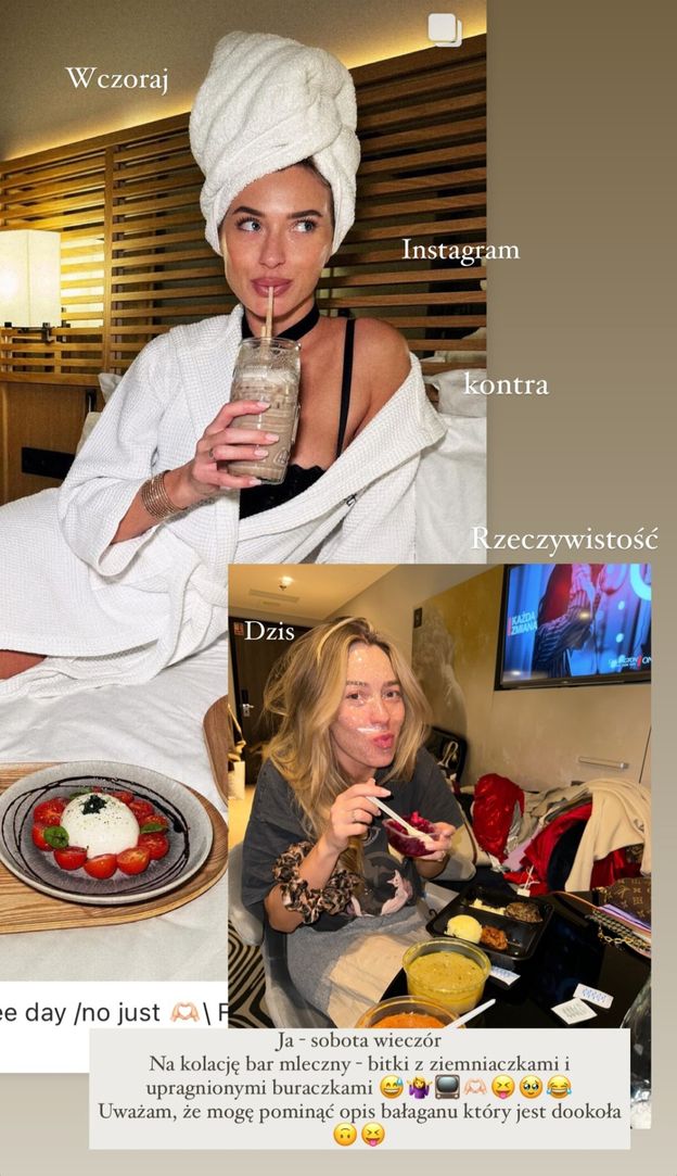 Marcelina Zawadzka spędza sobotni wieczór w NATURALNYM wydaniu. "Instagram vs. rzeczywitość". Zachwyca? (FOTO)