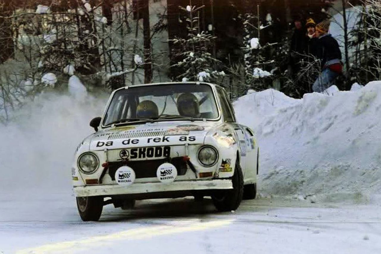 Skoda 130 RS podczas Rajdu Szwecji w 1978 r.