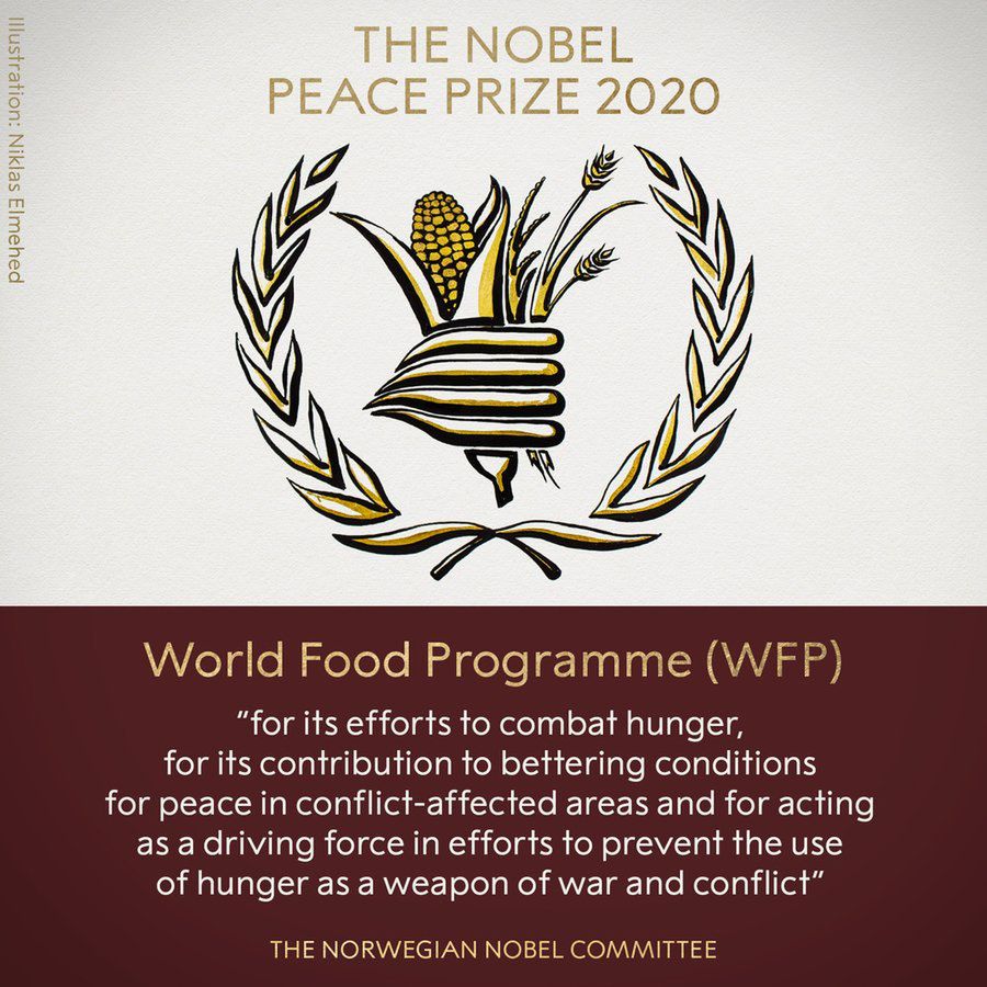 Pokojowa Nagroda Nobla 2020. Zdobywcą  Światowy Program Żywnościowy