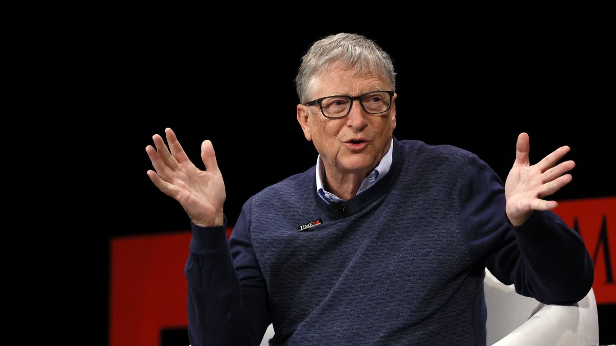 NEW YORK, NEW YORK - JUNE 07: Bill Gates speaks onstage at the TIME100 Summit 2022 at Jazz at Lincoln Center on June 7, 2022 in New York City. (Photo by Jemal Countess/Getty Images for TIME)