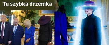 MEMY ze spotkania Donalda Trumpa z rodziną królewską. Melania skradła show