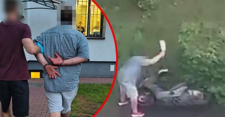 Z tasakiem w ręku niszczył skutery. Został zatrzymany