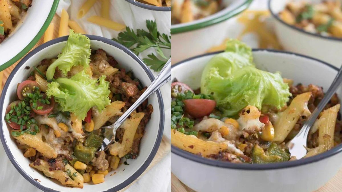 Zapiekanka makaronowa z mięsem mielonym