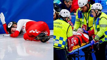 Polska olimpijka miała groźny wypadek na igrzyskach. Łyżwa rozcięła jej okolicę oka