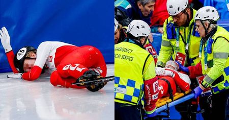 Polska olimpijka miała groźny wypadek na igrzyskach. Łyżwa rozcięła jej okolicę oka