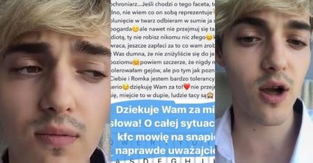 Radek Pestka skarży się na Snapchacie, że ZOSTAŁ OPLUTY W KFC! "Nie wyglądaliśmy jakoś ultrapedalsko. Cieszę się, że nas NIE POBIŁ!"