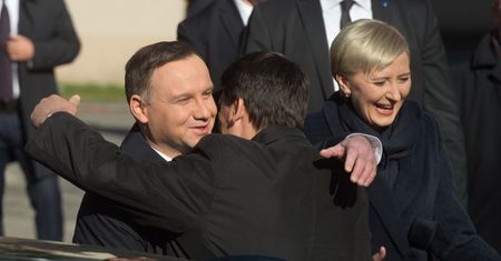 Roześmiana Agata Duda na spotkaniu z węgierską parą prezydencką (ZDJĘCIA)
