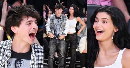 Timothee Chalamet i Kylie Jenner dokazują na meczu. Para nie szczędziła sobie CZUŁOŚCI