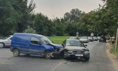 Wrocław. Wypadek na Strzegomskiej. Spore utrudnienia w zachodniej części miasta