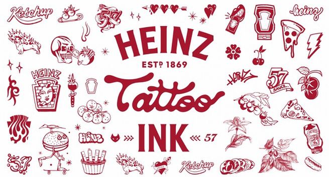 Heinz wprowadza tusz do tatuażu w kolorze ketchupu