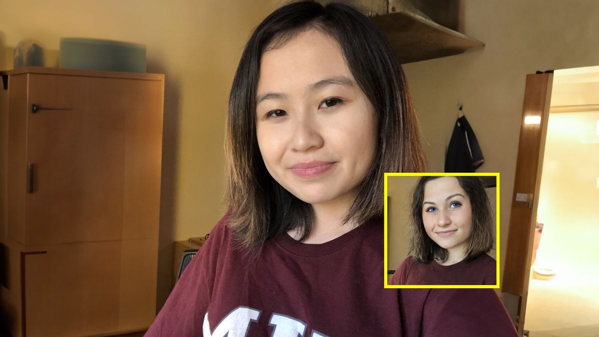 Zdjęcie studentki zostało bardzo zmienione.