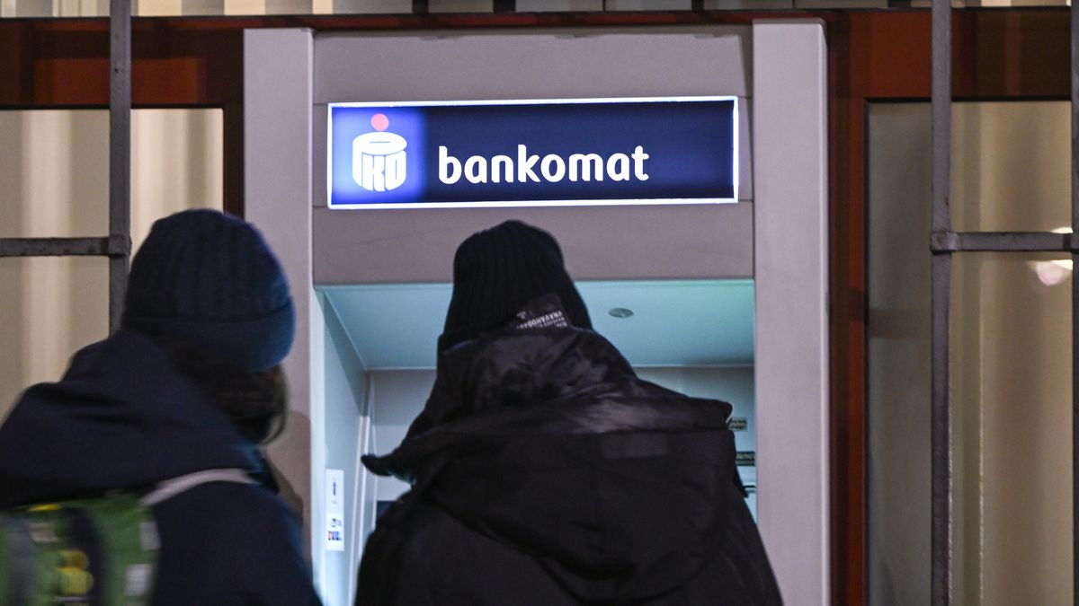 KRAKOW, POLAND - DECEMBER 23:   PKO Bank Polski cash machine, on December 23, 2024 in Krakow, Poland. (Photo by Artur Widak/NurPhoto via Getty Images)