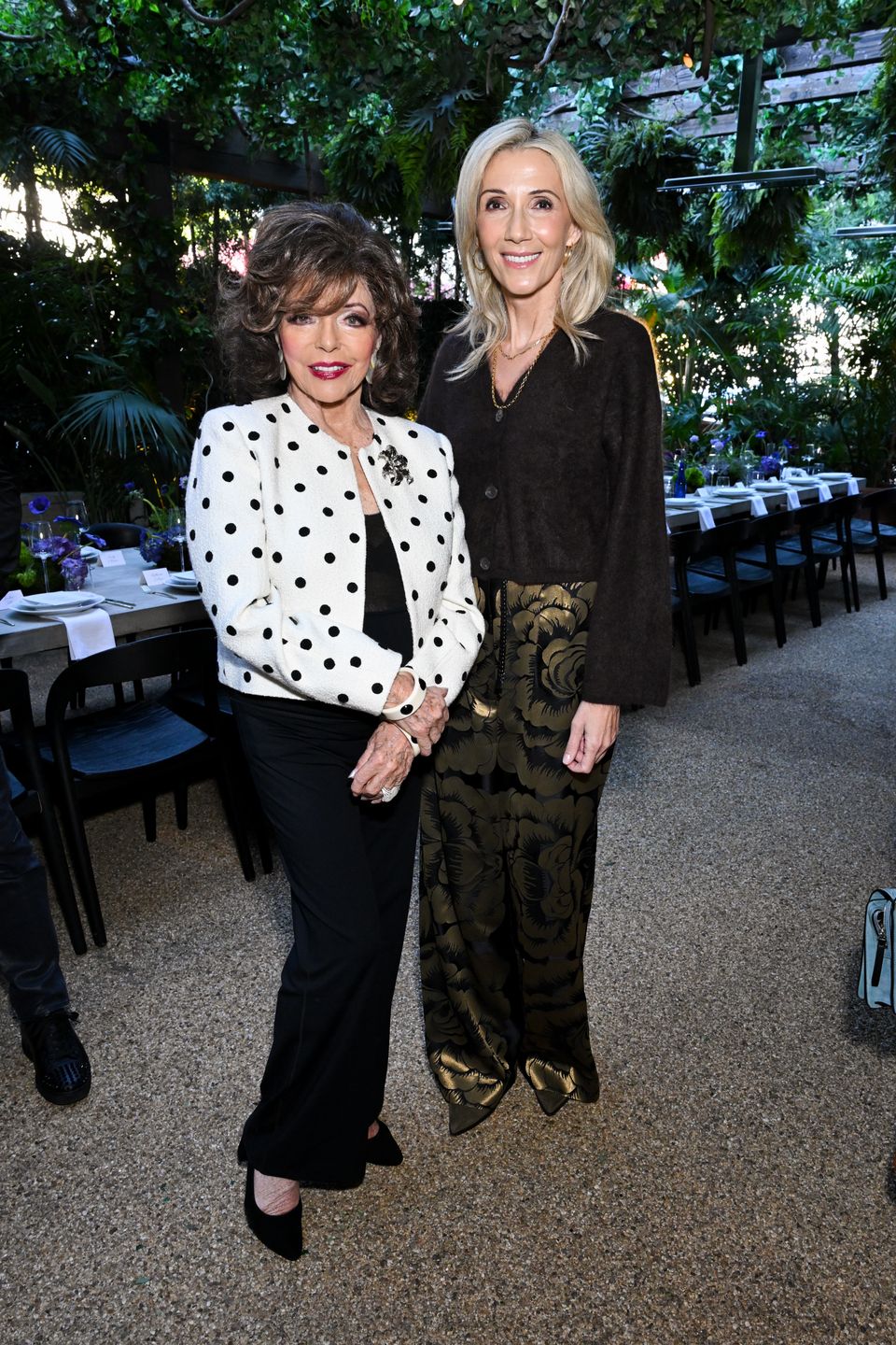 Joan Collins na imprezie The Cut