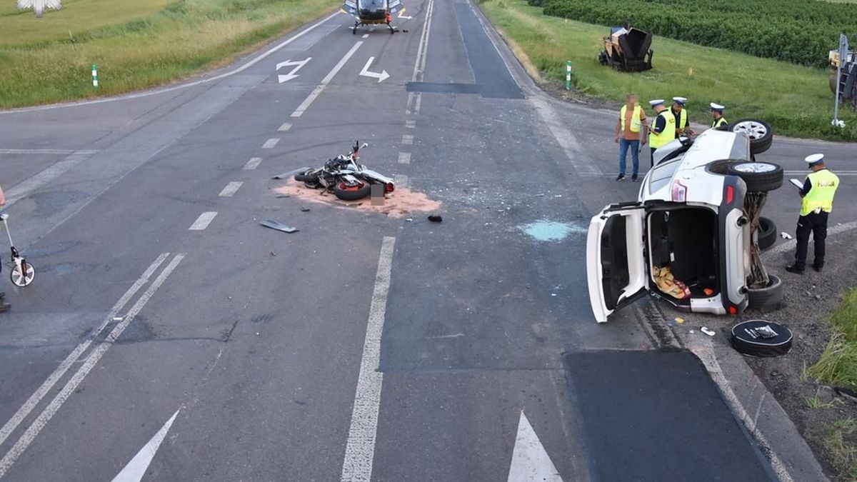 Tragiczny wypadek na obwodnicy Krasnegostawu (woj. lubelskie). Nie żyją dwie osoby.