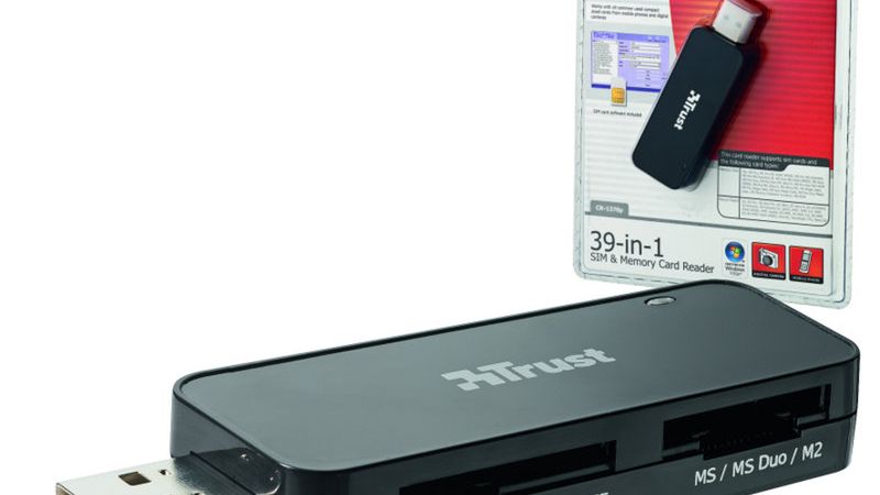 Czytnik Trust 39-in-1, przeczyta i kartę SIM 1