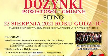 Dożynki Powiatowo-Gminne Sitno 2021: Czerwone Gitary, Energy Girls, Power Play
