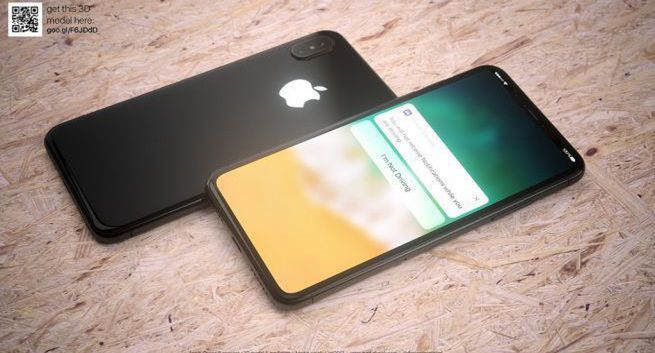 iPhone 8 bez czytnika linii papilarnych, autoryzacja przez rozpoznawanie twarzy