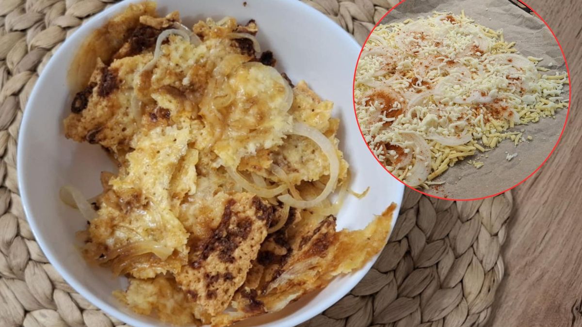 Keto przekąska z sera i cebuli