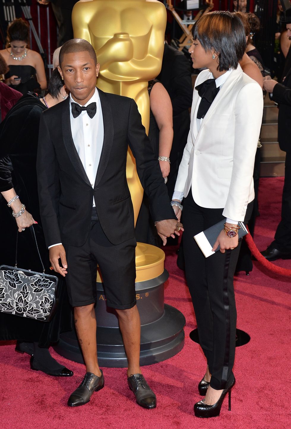 Pharrel Williams na rozdaniu Oscarów w 2014 roku 