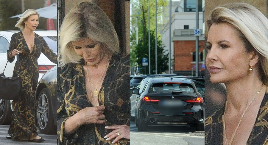 Joanna Racewicz parkuje na zakazie 